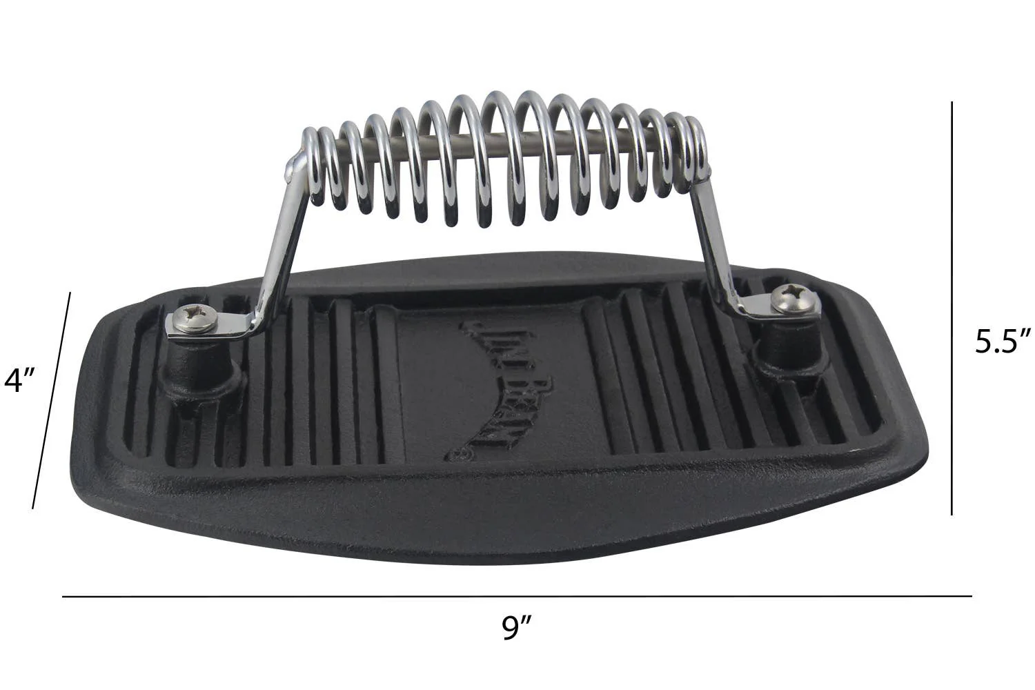 Jim Beam 9" Stainless Steel Cast Iron Meat Press - Image 3