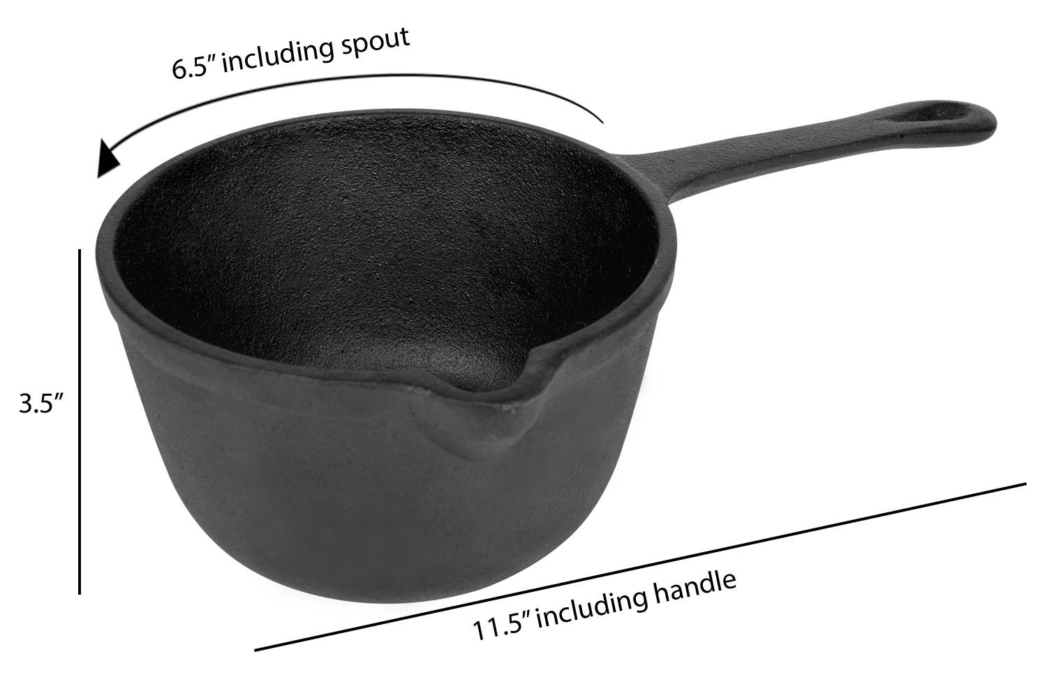 Jim Beam Pre-Seasoned Cast Iron Basting Pot for Grilling - Image 3
