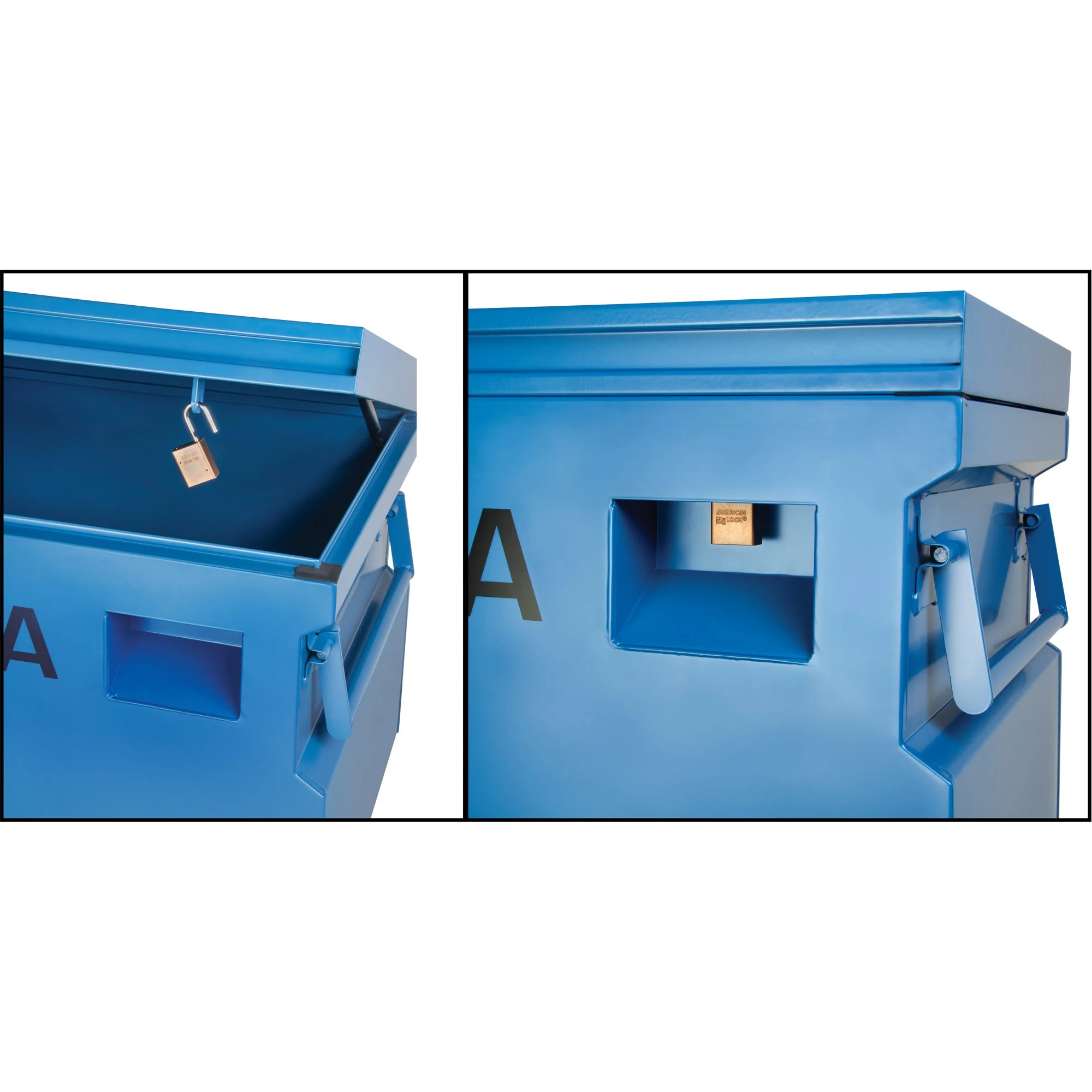 Jobsite Tool Box, 60" x 24" x 27-1/2", Steel, Blue - Image 8