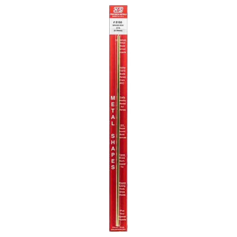 K&S 5/16 in. W X 12 in. L Rectangular Brass Tube 1 pk - Image 2