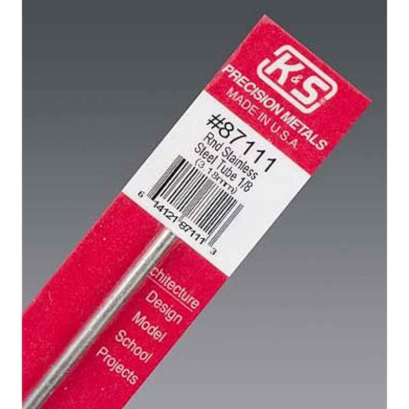 K&S 1/8 in. D X 1 ft. L Stainless Steel Tube 1 pk - Image 3