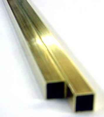 K&S 5/32 in. W X 12 in. L Square Brass Tube 1 pk - Image 2