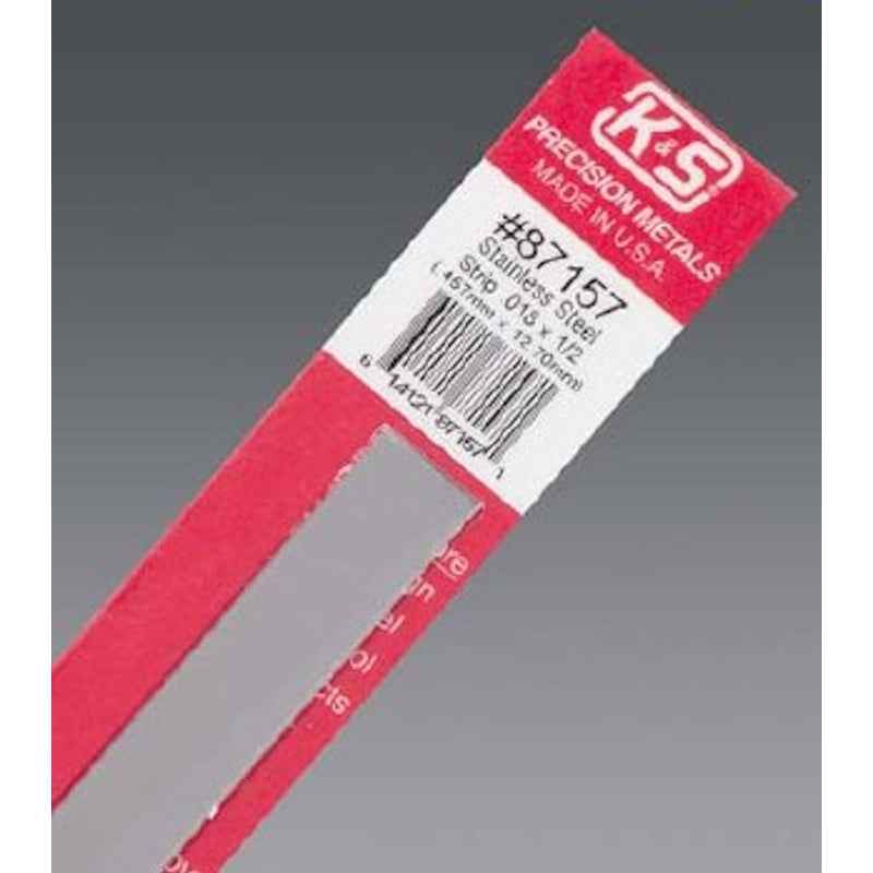 K&S 12 in. L X 1/2 in. W Stainless Steel Strip - Image 3