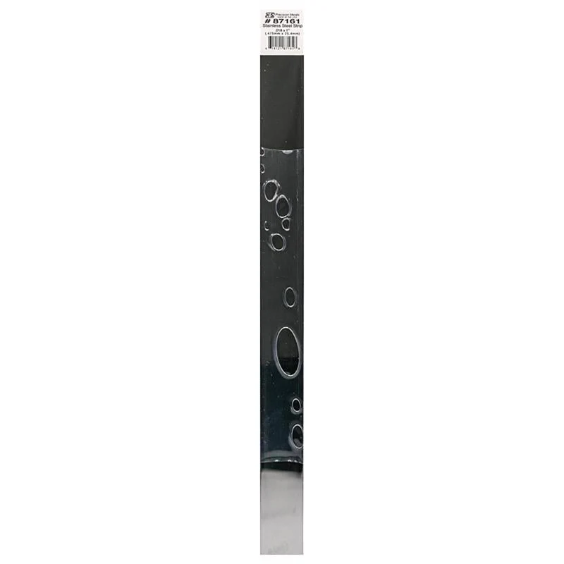 K&S 12 in. L X 1 in. W Stainless Steel Strip