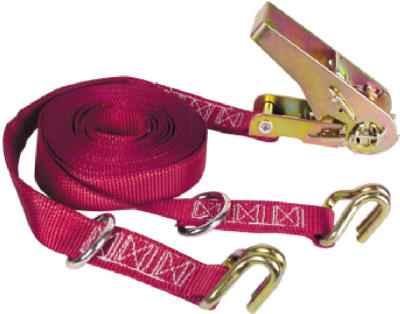 Keeper 1 in. W X 16 ft. L Gray Tie Down w/Ratchet 1000 lb 1 pk - Image 2