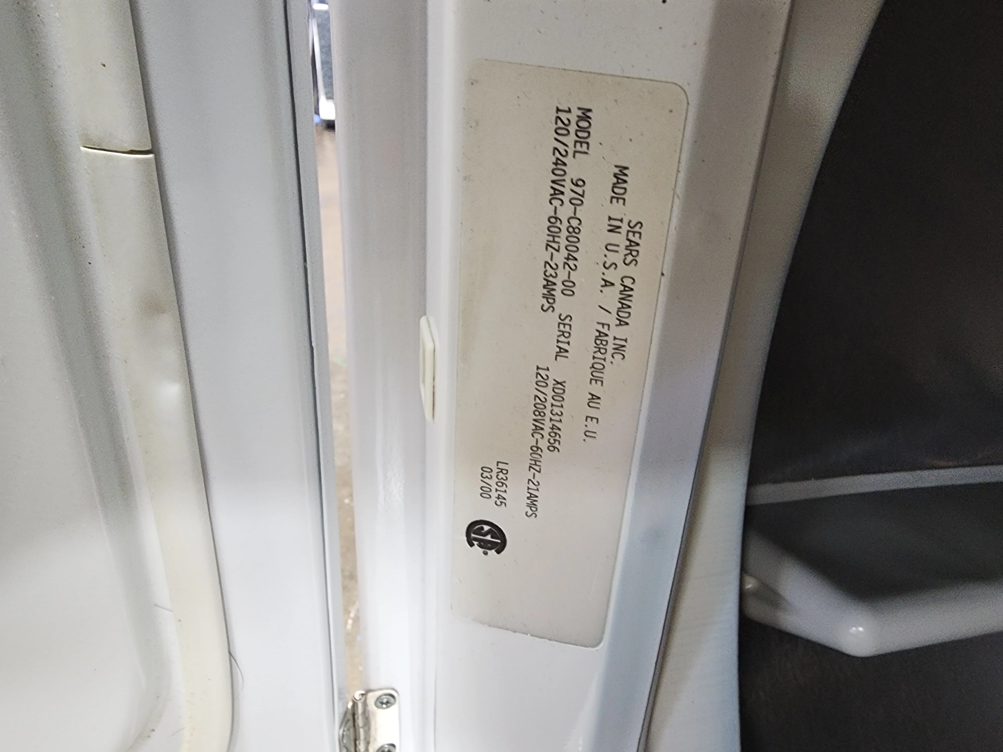 Kenmore Dryer Fully Rebuilt & Tested - 970-C80042-00 - Image 2