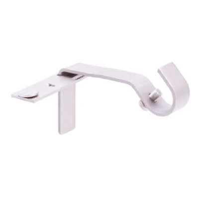 Kenney Fast Fit Silver Brushed Nickel Metal Curtain Rod Bracket 5/8 L x 3 in. Projection - Image 2