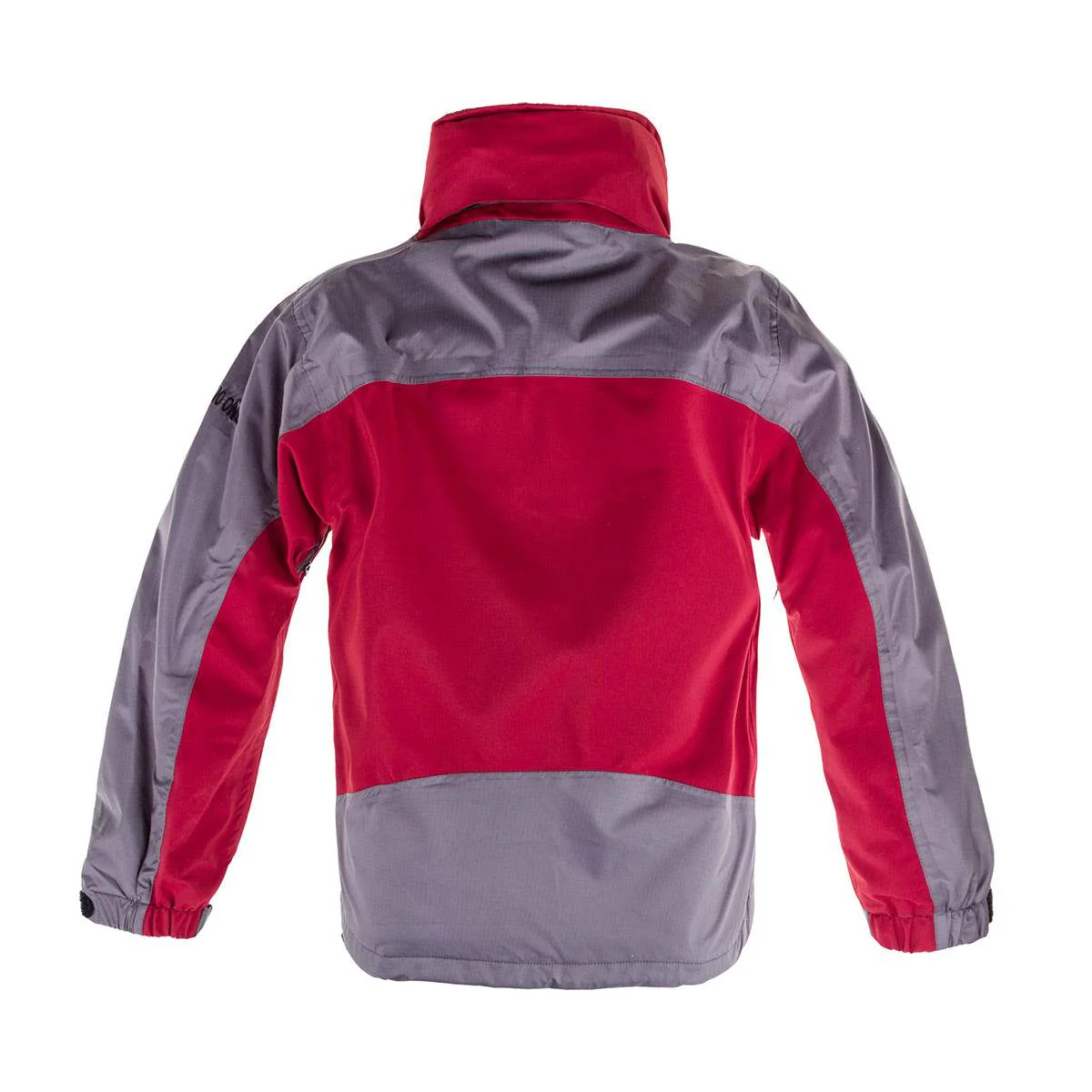 Kids Gorak Shep Unisex Outershell Jacket – Burgundy / Grey - Image 3