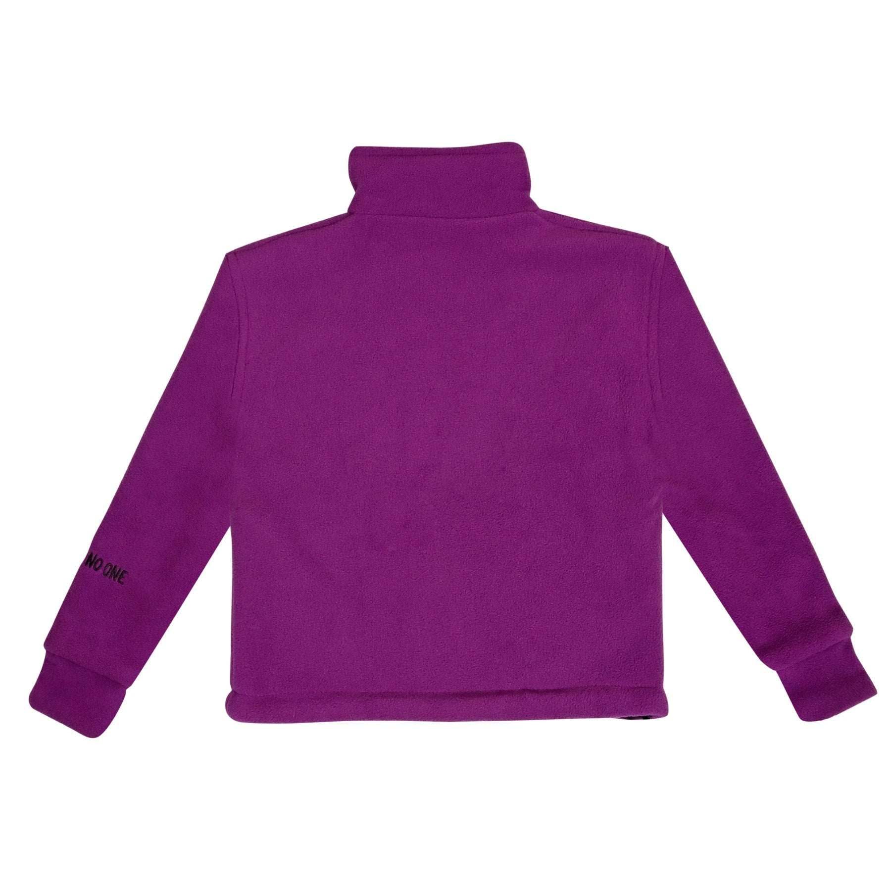 Kids Pokhara Reversible Black and Purple Fleece Sweater 200GSM - Image 6