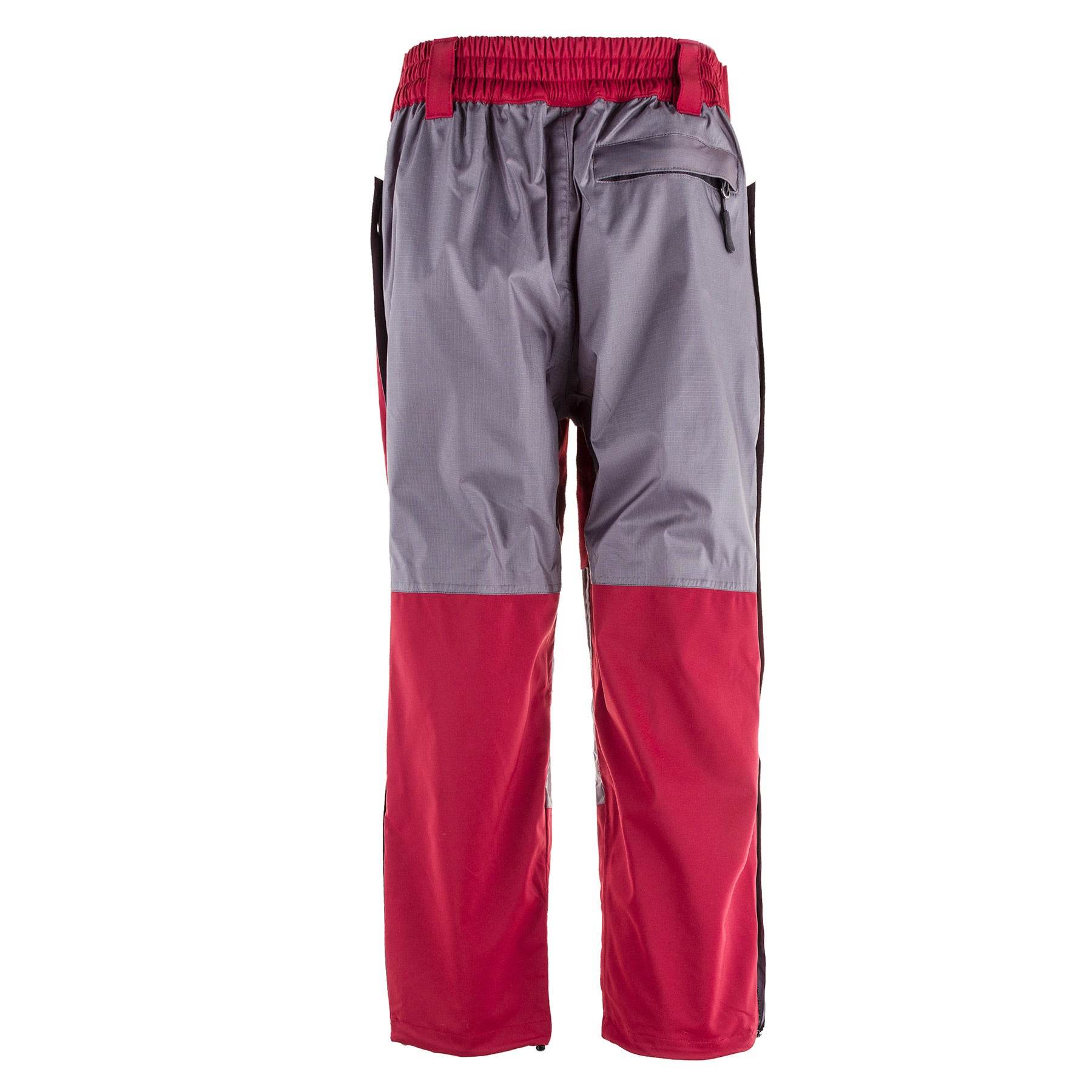 Kids Unisex Gorak Shep Outershell Pants – Burgundy / Grey - Image 3