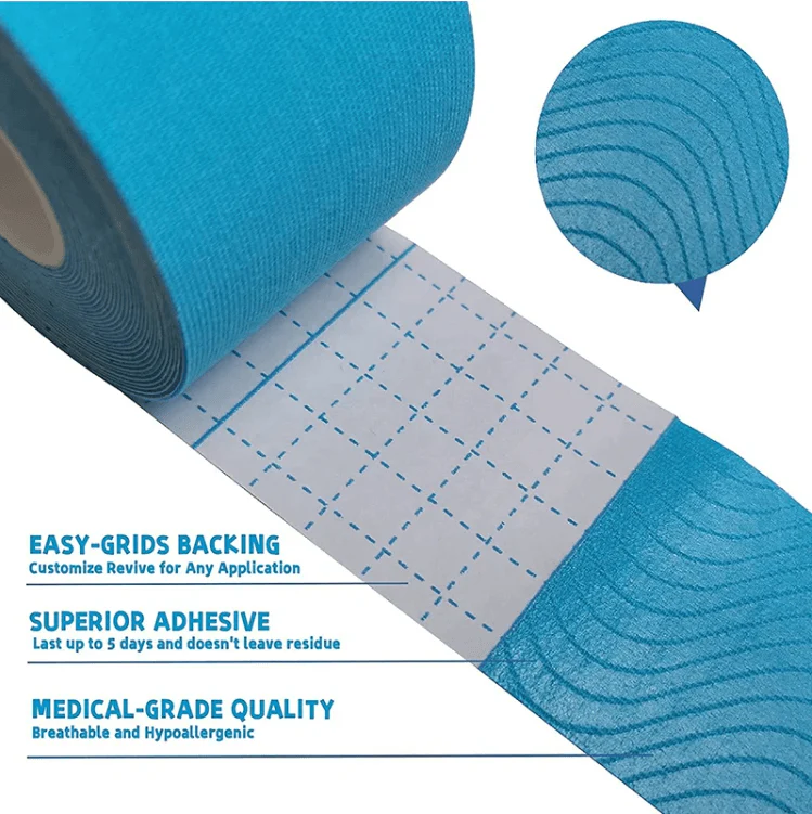 Kinesiology Tape, Elastic Therapeutic Sports Tape, 2" x 5.5 YD - Image 10
