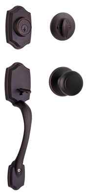 Kwikset SmartKey Belleview Venetian Bronze Handleset Right or Left Handed - Image 2