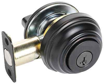 Kwikset SmartKey Venetian Bronze Metal Deadbolt - Image 2