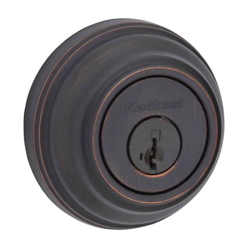 Kwikset SmartKey Venetian Bronze Metal Deadbolt - Image 6