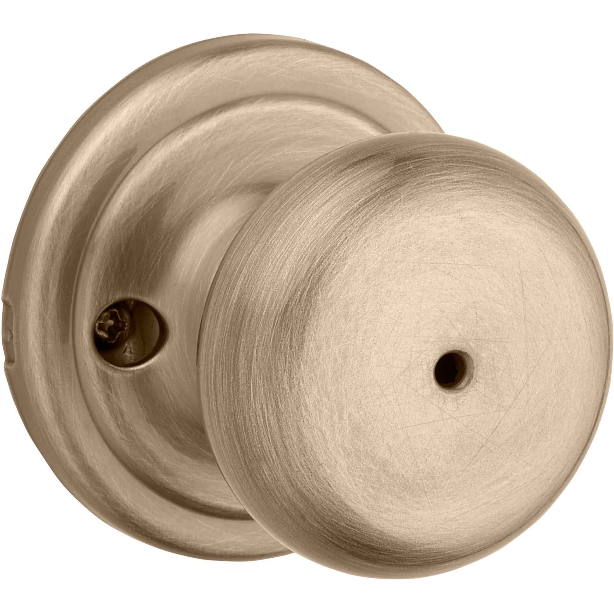 Kwikset Juno Antique Brass Privacy Lockset 1-3/4 in. - Image 3