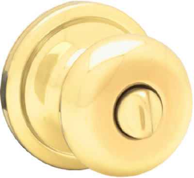 Kwikset Juno Polished Brass Privacy Lockset 1.75 in. - Image 2