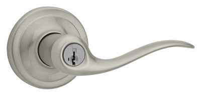 Kwikset SmartKey Tustin Satin Nickel Entry Door Knob KW1 1-3/4 in. - Image 2
