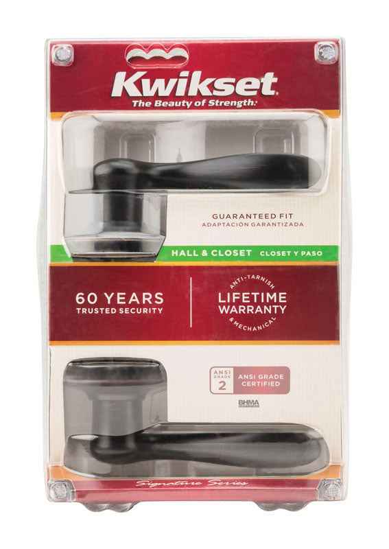 Kwikset Tustin Venetian Bronze Passage Lever 1-3/4 in. - Image 3