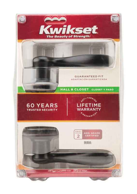 Kwikset Tustin Venetian Bronze Passage Lever 1-3/4 in. - Image 6