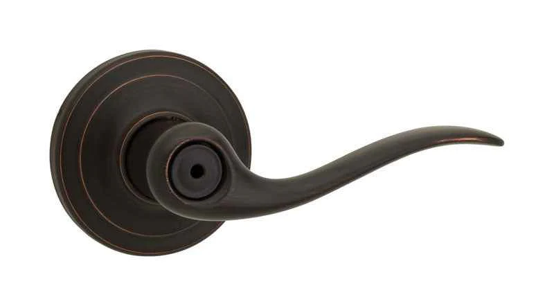 Kwikset Tustin Venetian Bronze Privacy Lockset 1-3/4 in.