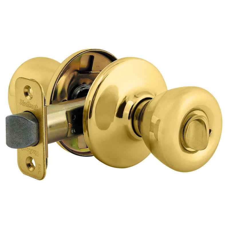 Kwikset Tylo Polished Brass Privacy Lockset 1-3/4 in. - Image 3
