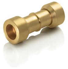 L13000584 Refrigerator Lokring Straight Brass Connector 4 NK MS 001.56 OR 5/32