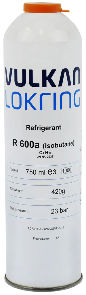 L14000125 Vulkan Lokring Refrigerant R600A Isobutane Cartridge