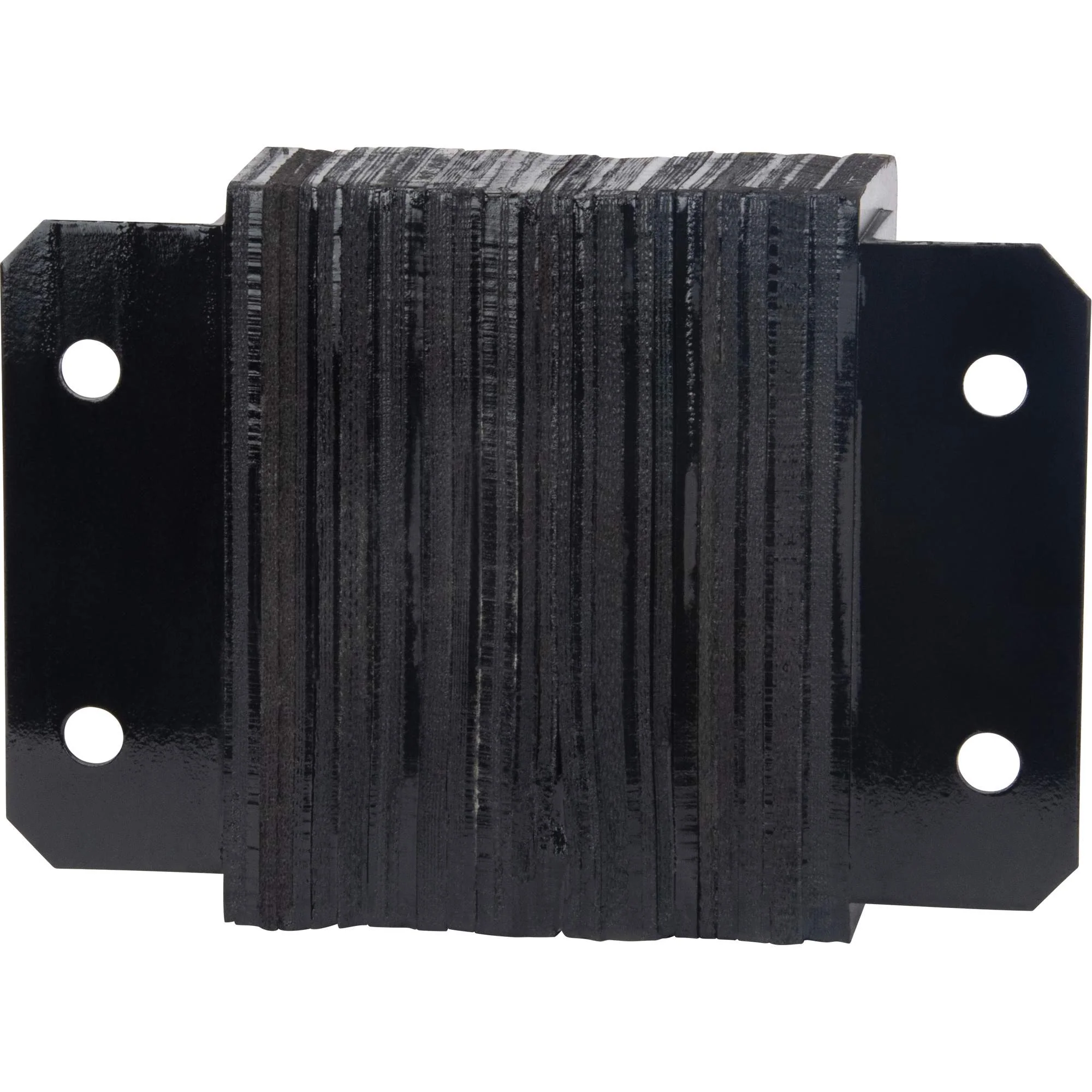 Laminated Dock Bumpers, Horizontal, Rubber, 12" W x 4" D x 10" H - Image 2