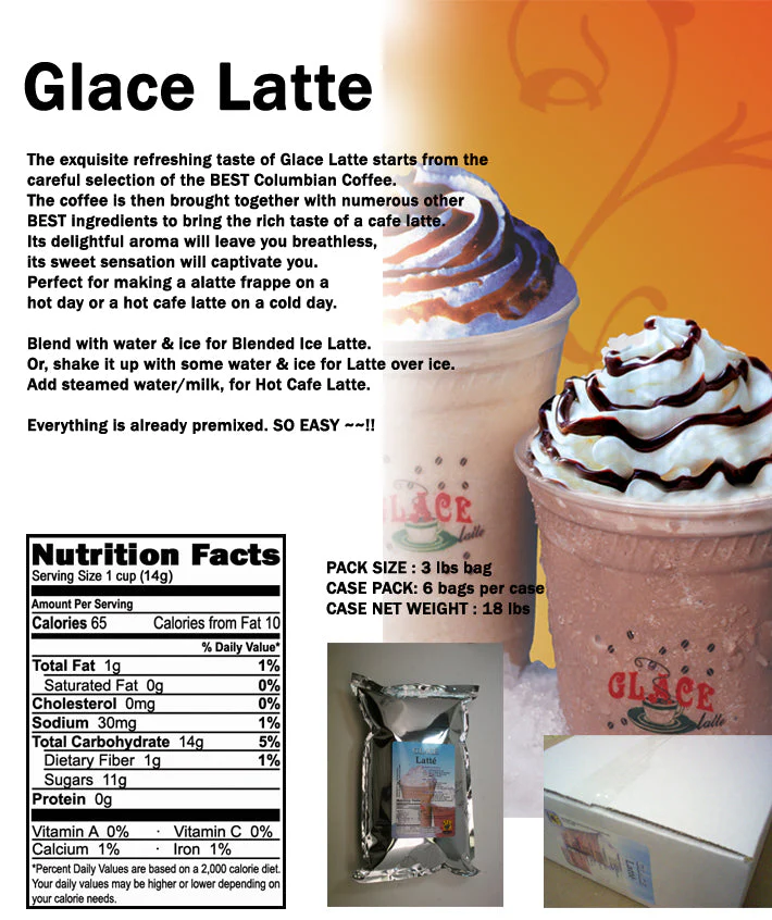 Latte Coffee 4 in 1 Bubble Tea / Latte and Frappe Mix - Ships Free Within Canada on Orders Above CAD $199 - Image 2
