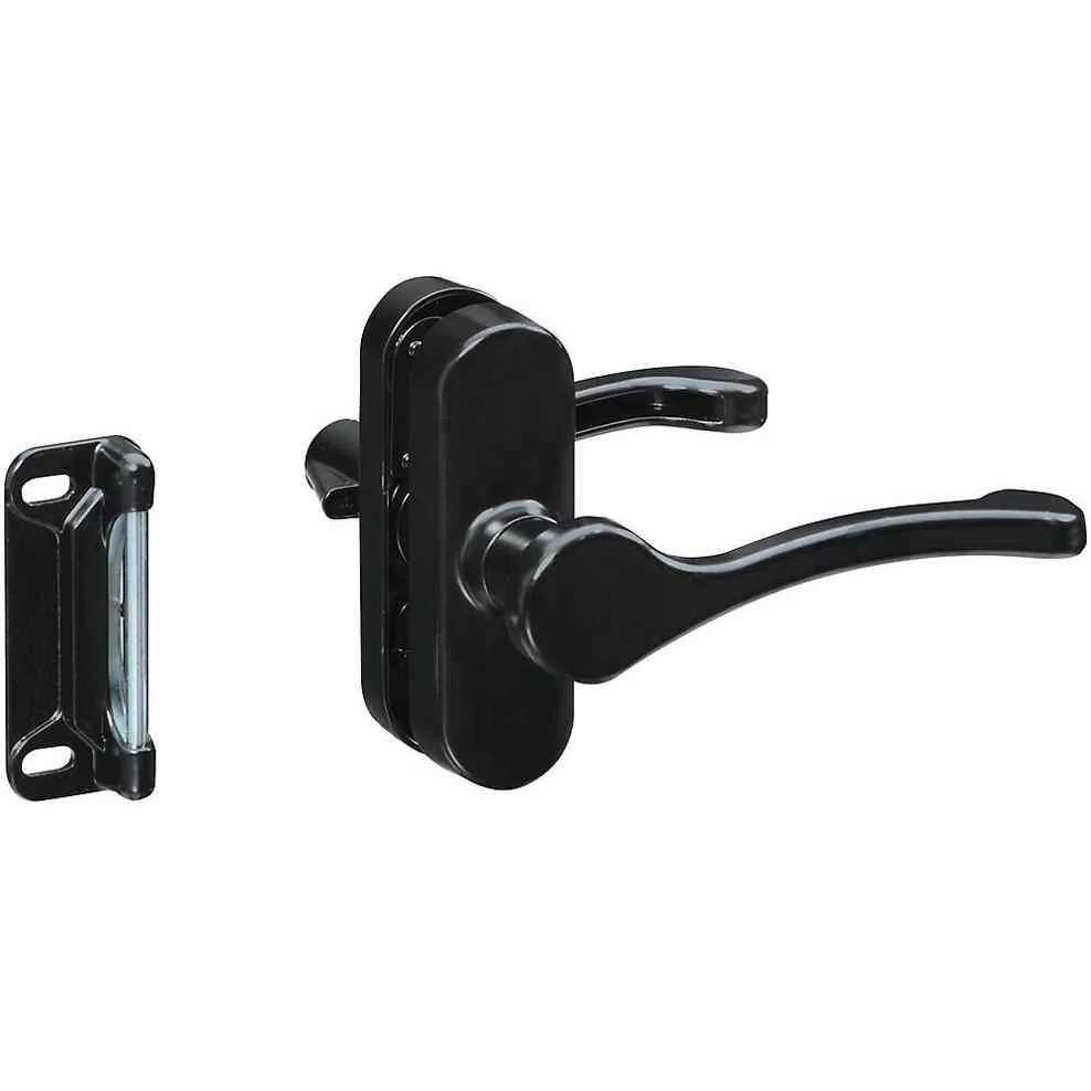 National Hardware Black Zinc Lever Latches 1 pk - Image 3