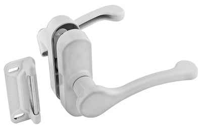 National Hardware White Zinc Lever Latches 1 pk - Image 2