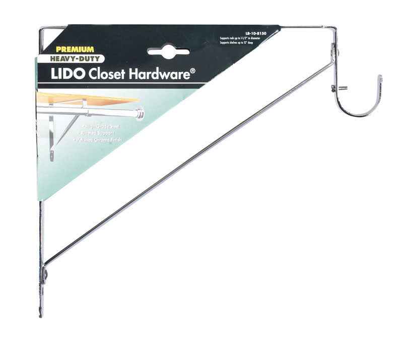 Lido 10-1/2 in. H X 1 in. W X 11 in. L Chrome Shelf Divider - Image 2