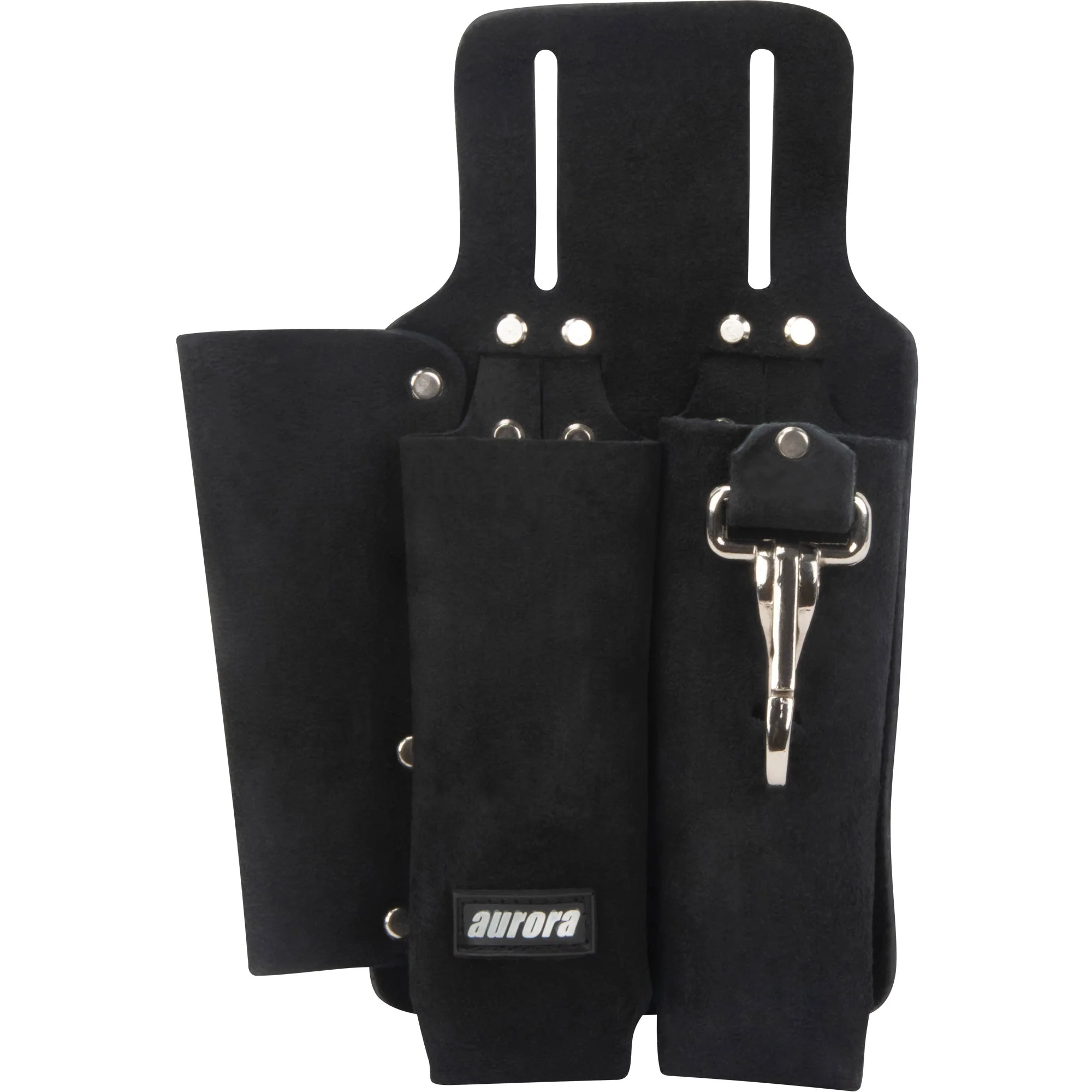 Lineman's Tool Pouch, Multiple Tool Holder, Leather, 3 Pockets