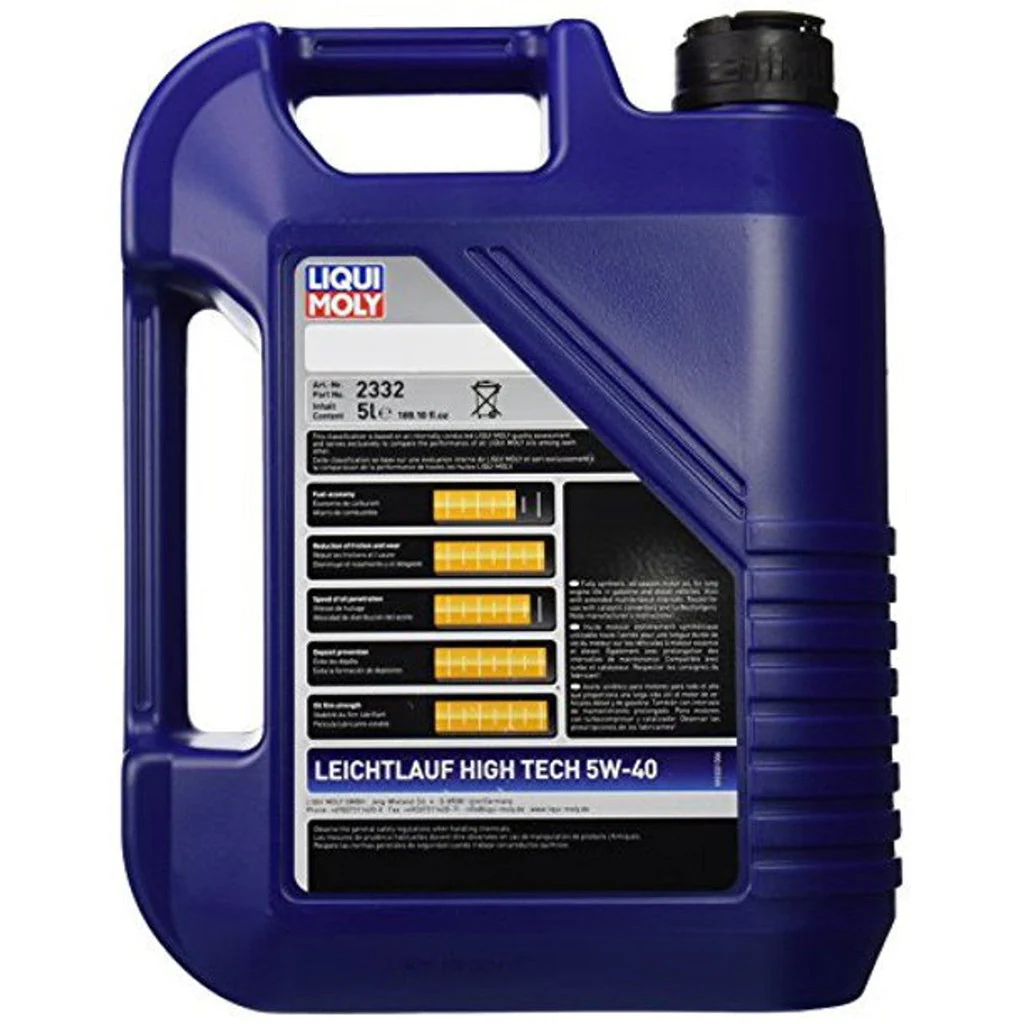 Liqui Moly Leichtlauf High Tech 5W-40 Motor Oil - 5 Liters - Image 2