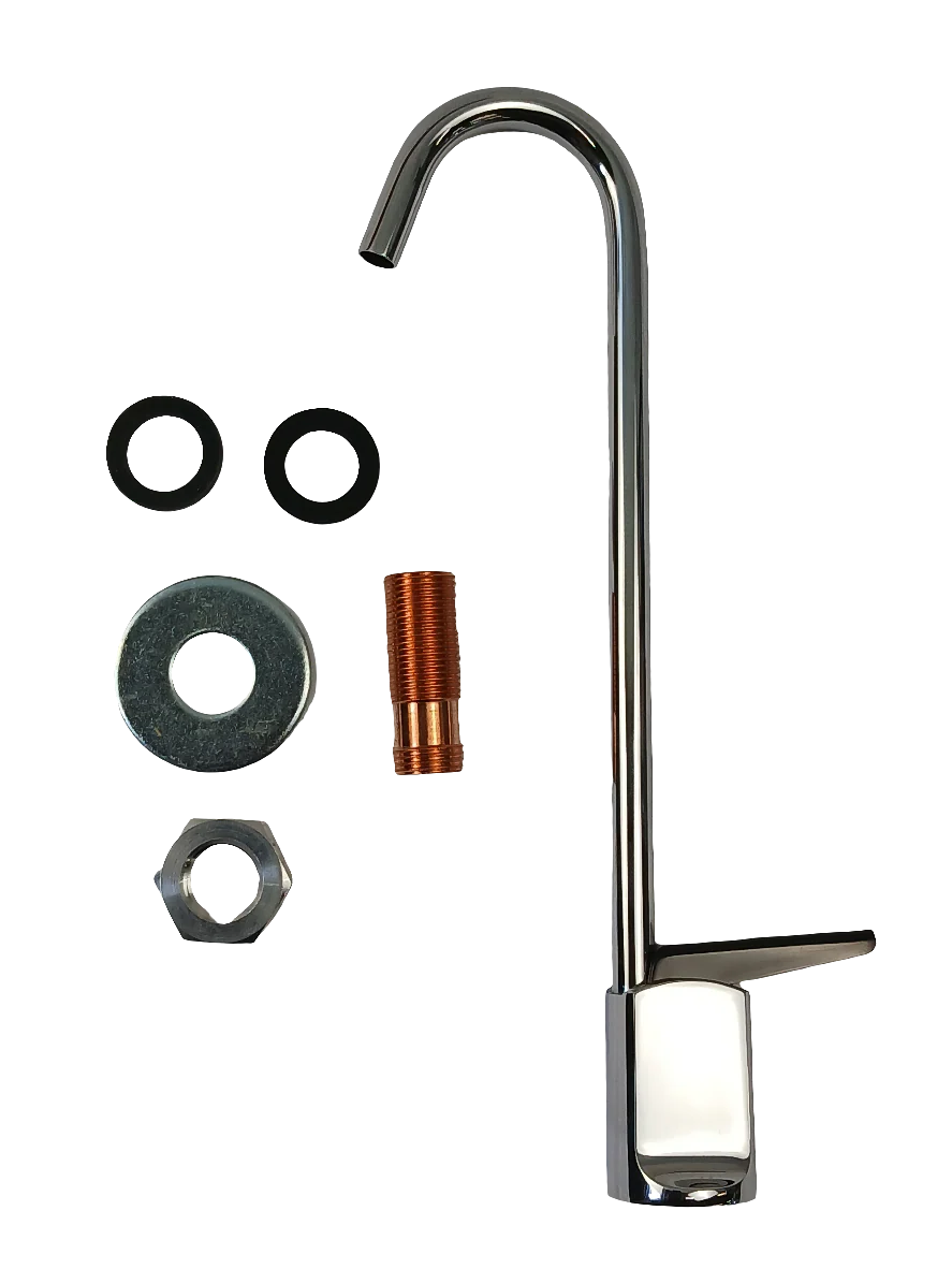 LK1110 Push Lever 8-1/4"High Gooseneck Glass Filler