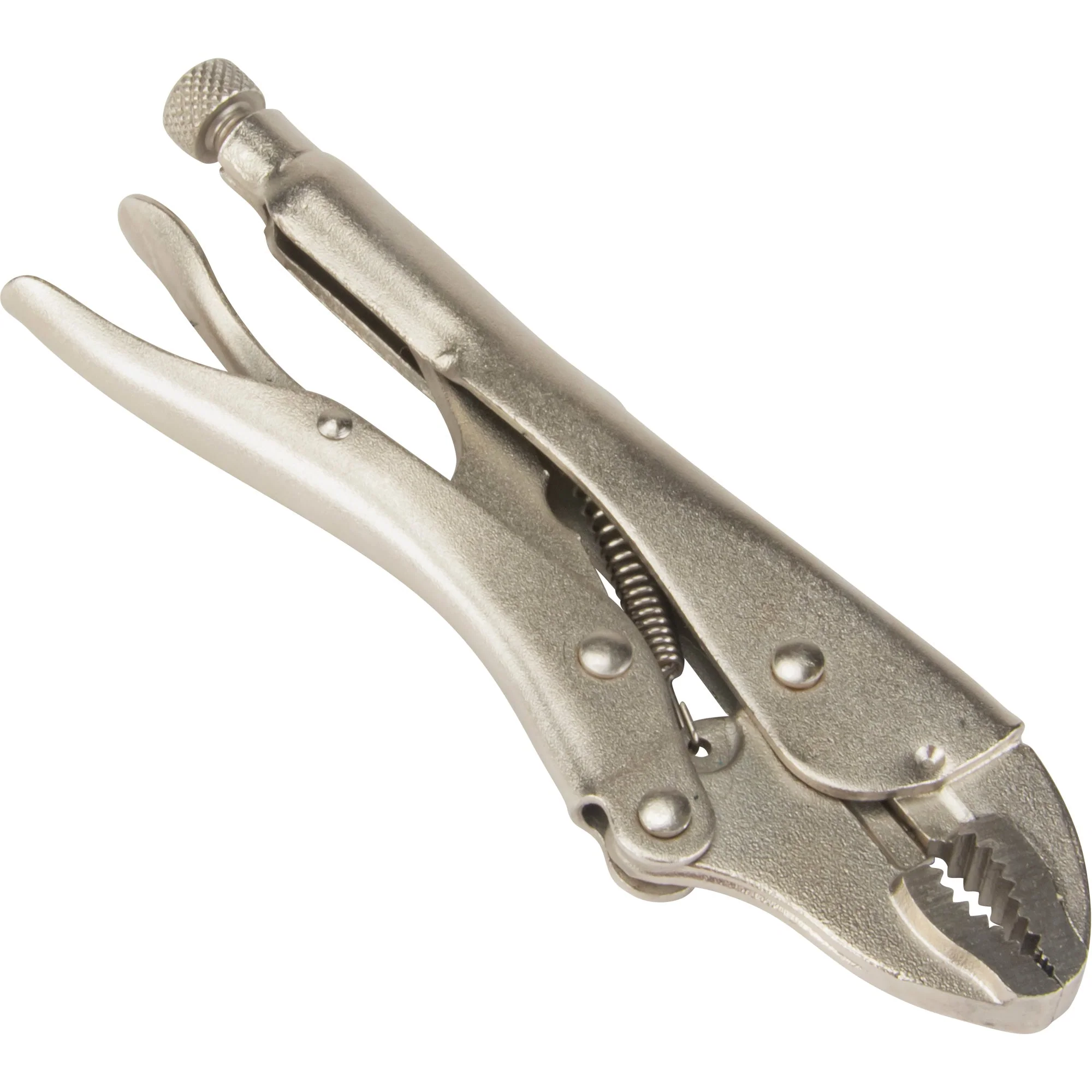 Locking Pliers with Wire Cutter, 7" Length, Curved Jaw - Image 3