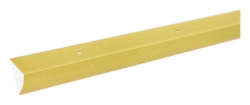 M-D Building Products 1-1/8 in. H x 36 in. L Prefinished Satin Brass Aluminum Stair Edge (Pack of 6) - Image 5