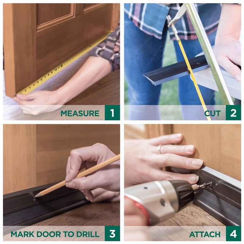 M-D BUILDING PRODUCTS Silver Aluminum/Vinyl Sweep For Doors 36 in. L X 2.5 in. - Image 6