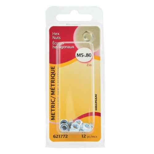 M5 .80 Hex Nut (12/Pack) - Image 2