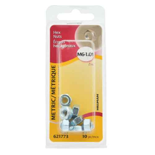 M6 1.00 Hex Nut (10/Pack) - Image 2