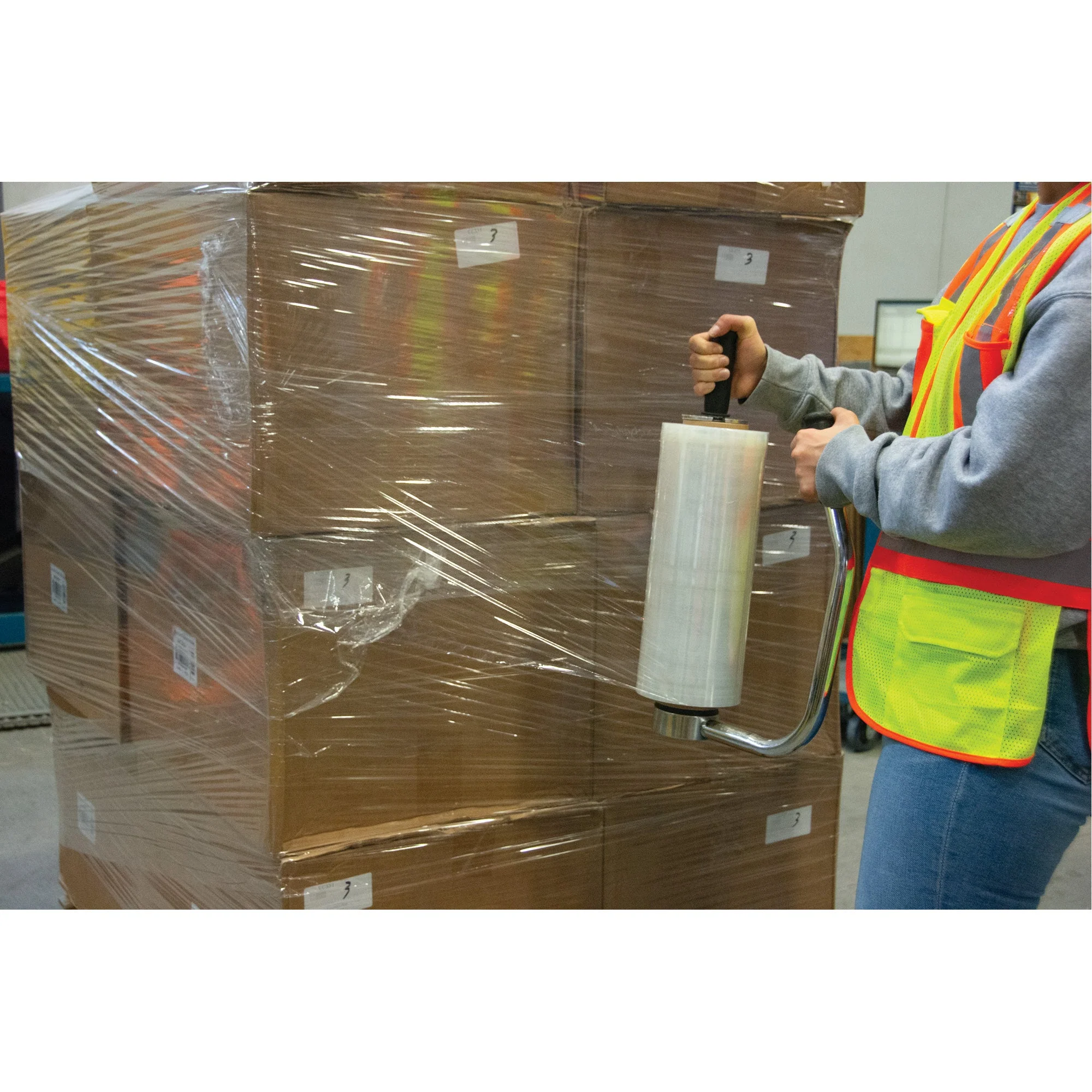 Machine Stretch Wrap, 20" x 6000', 80 Gauge (20.3 micrometers) - Image 3