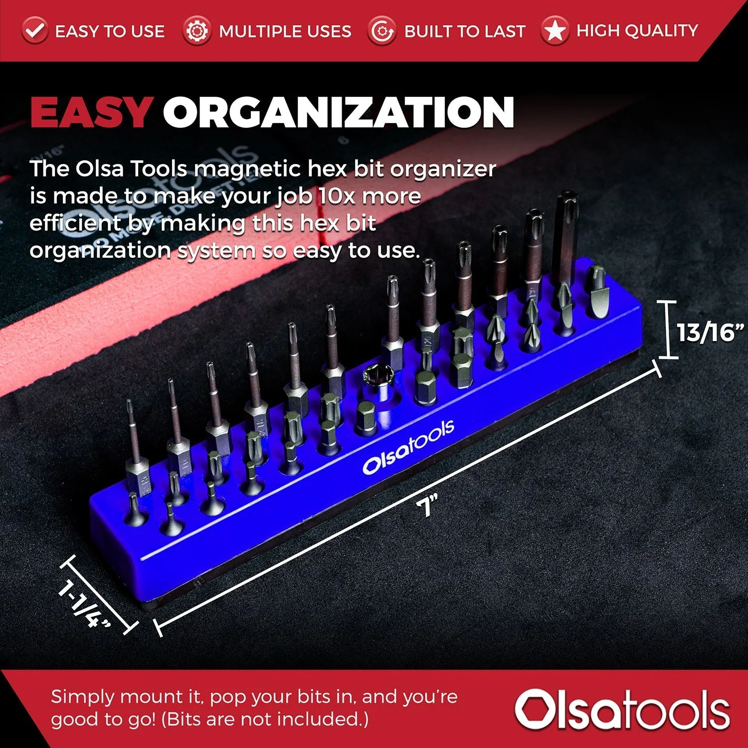 Magnetic Hex 1/4" Bit Organizer - Image 20
