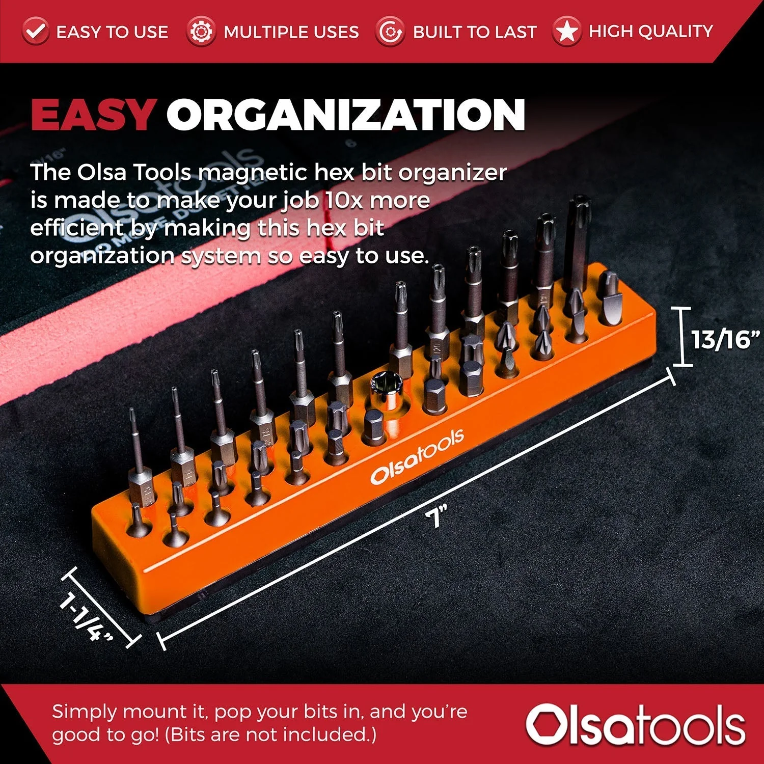 Magnetic Hex 1/4" Bit Organizer - Image 28
