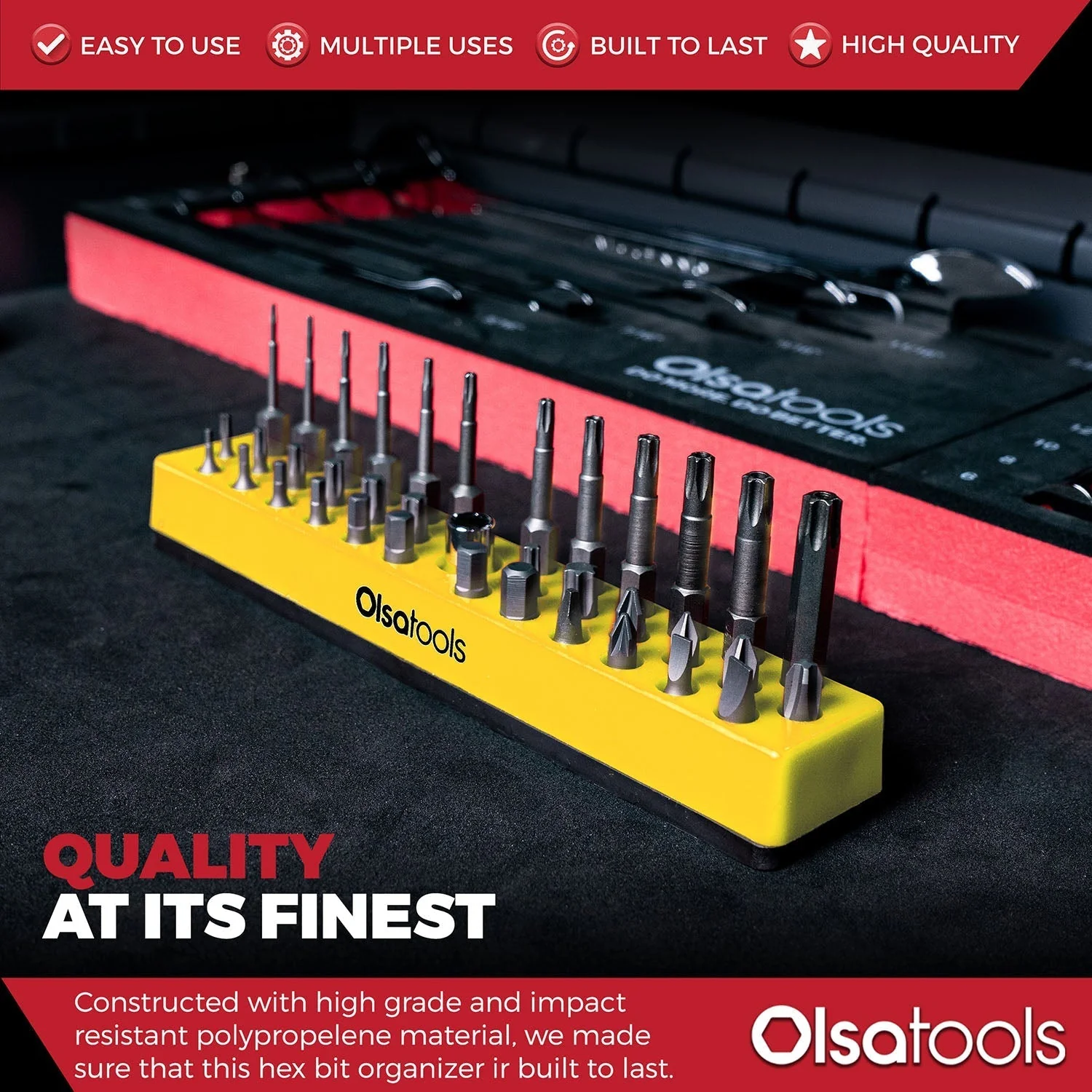 Magnetic Hex 1/4" Bit Organizer - Image 33