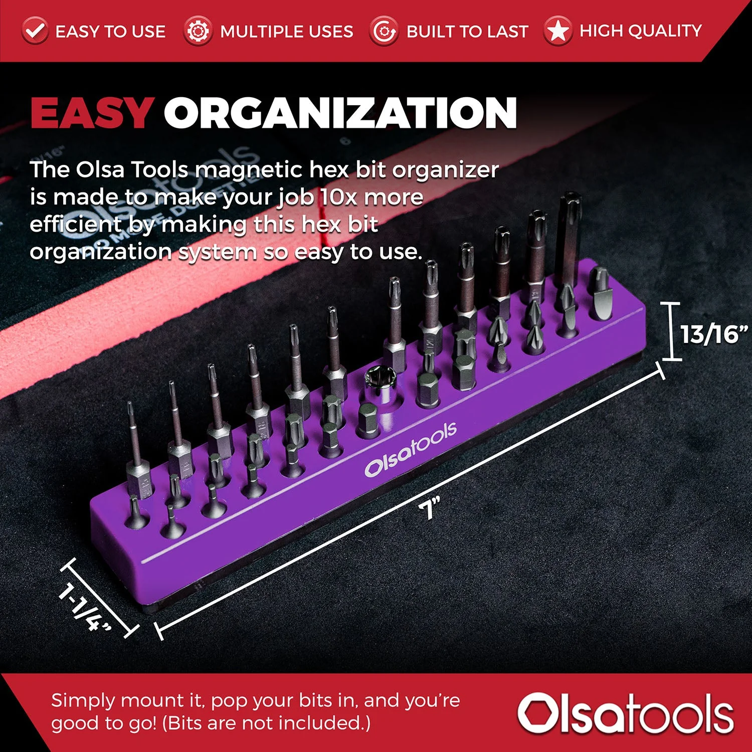 Magnetic Hex 1/4" Bit Organizer - Image 40
