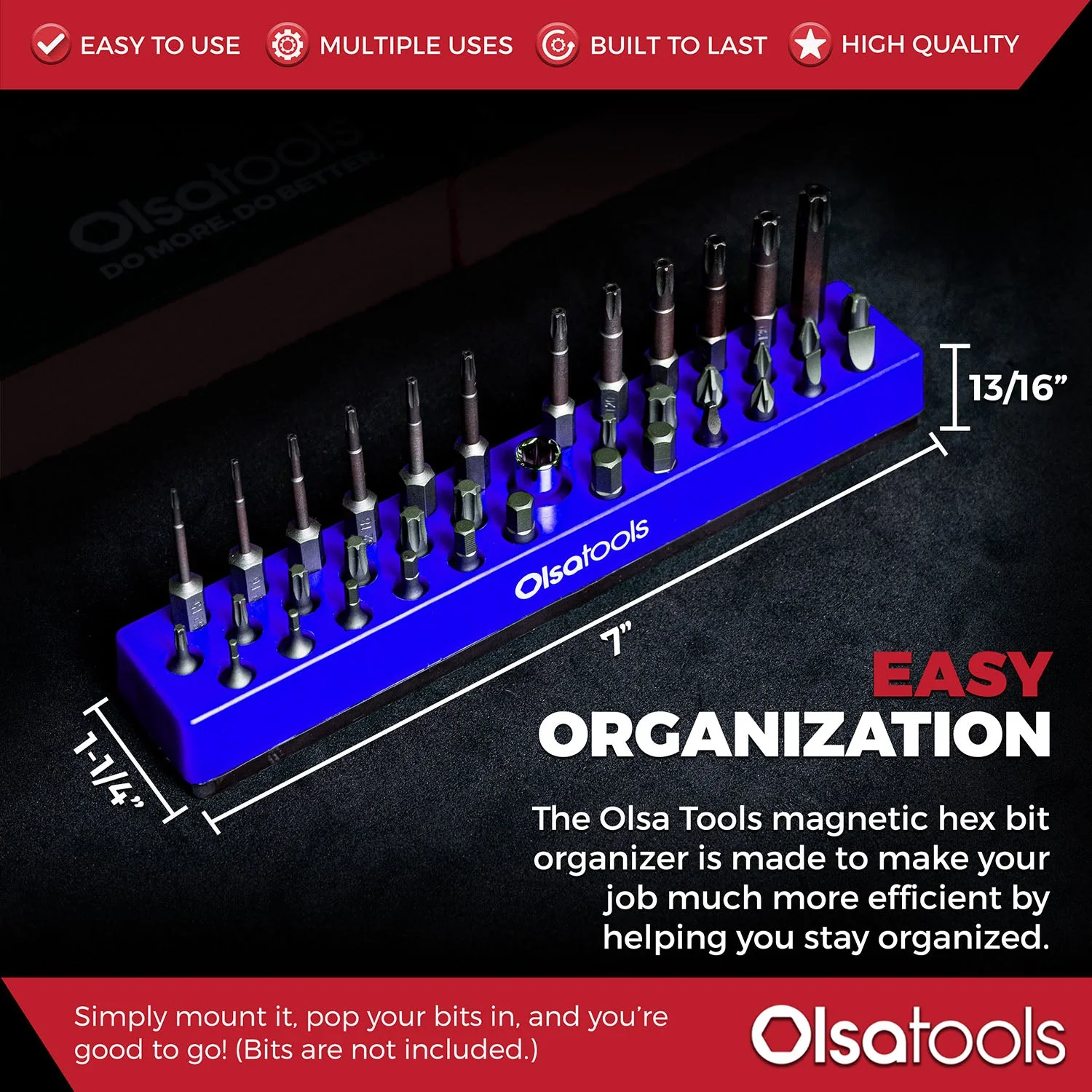 Magnetic Hex 1/4" Bit Organizer - Image 44