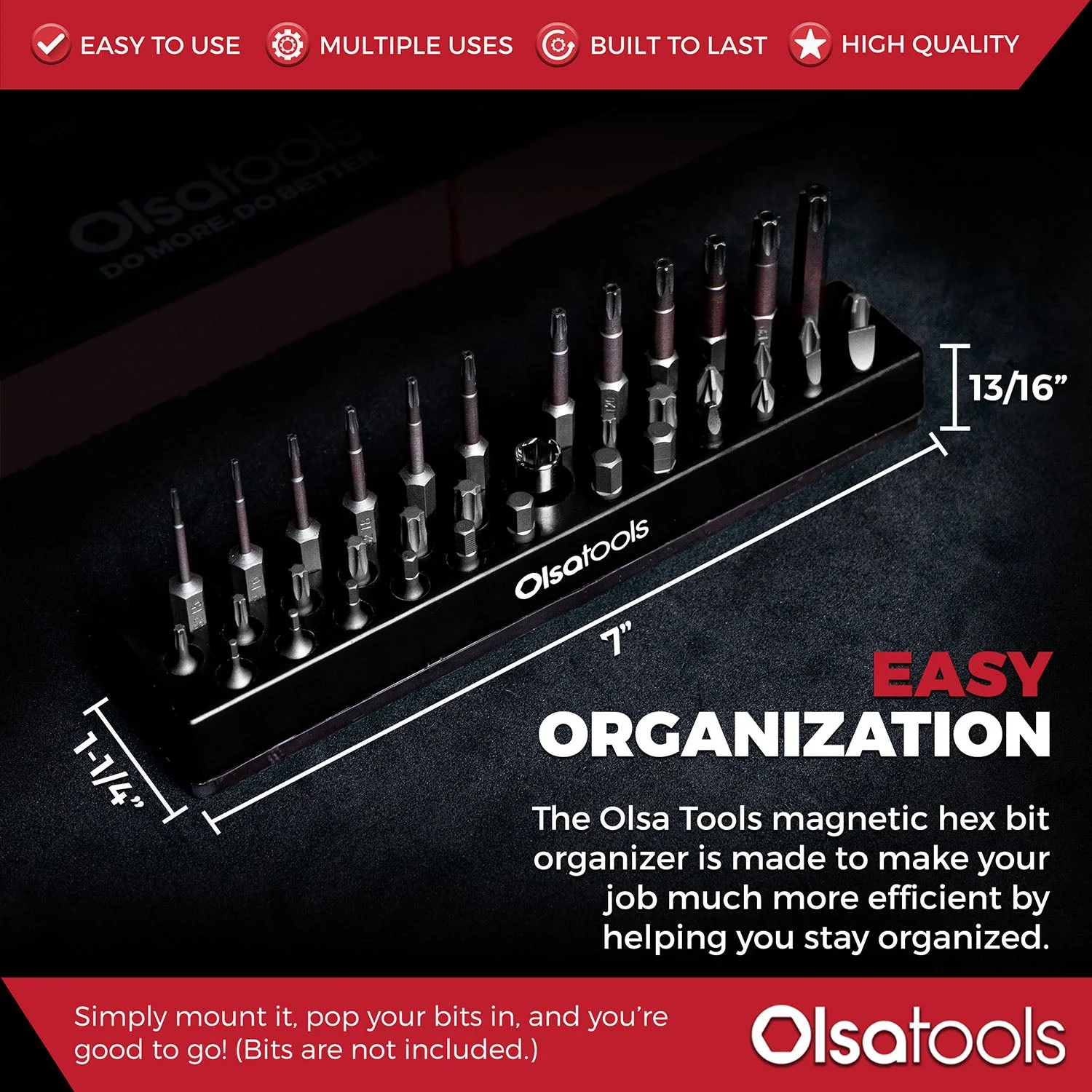 Magnetic Hex 1/4" Bit Organizer - Image 48