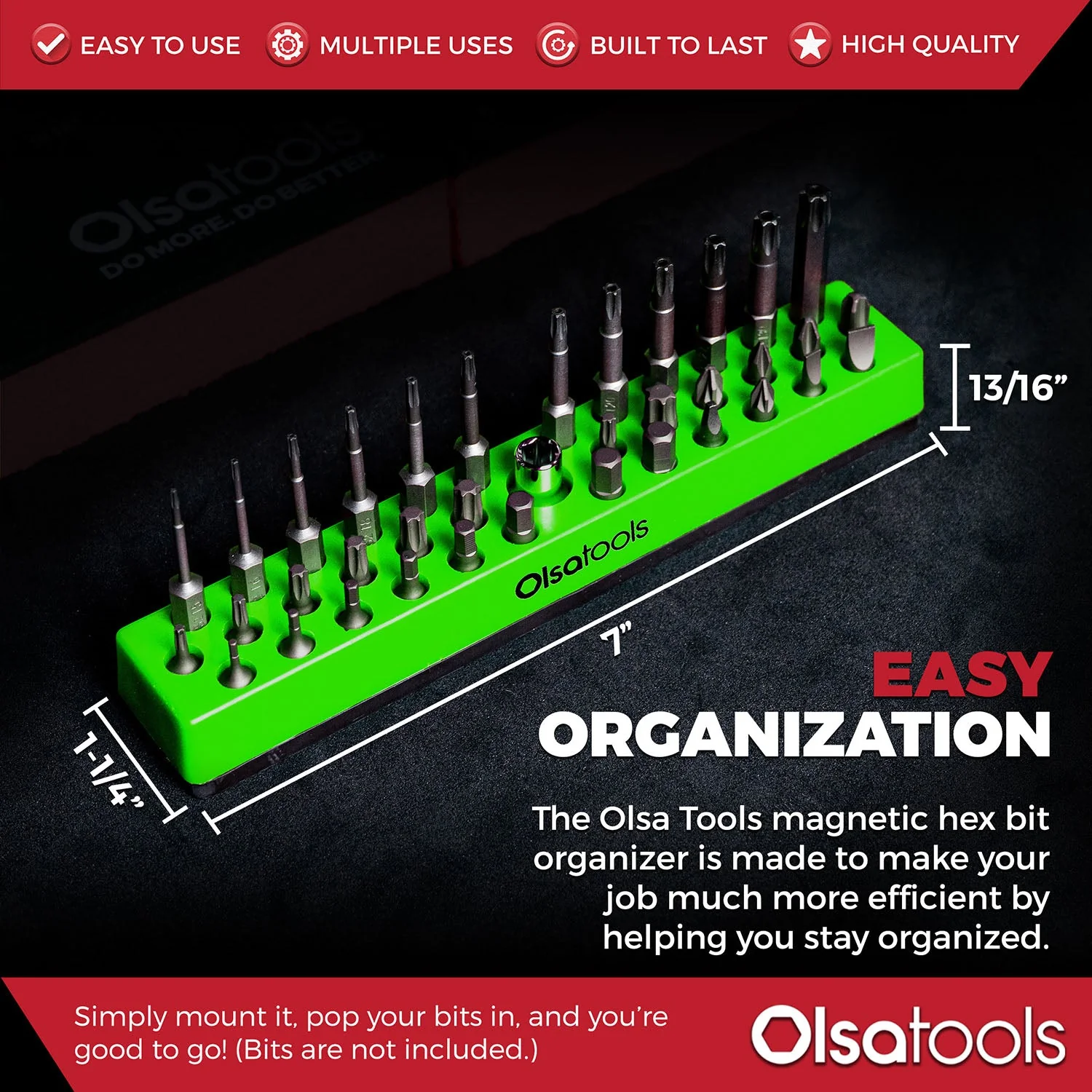 Magnetic Hex 1/4" Bit Organizer - Image 52