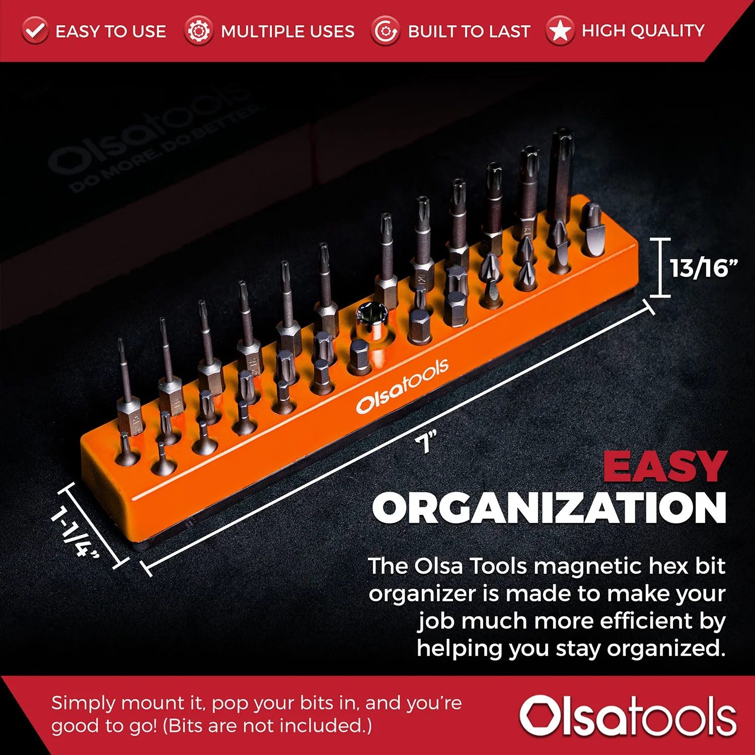 Magnetic Hex 1/4" Bit Organizer - Image 56
