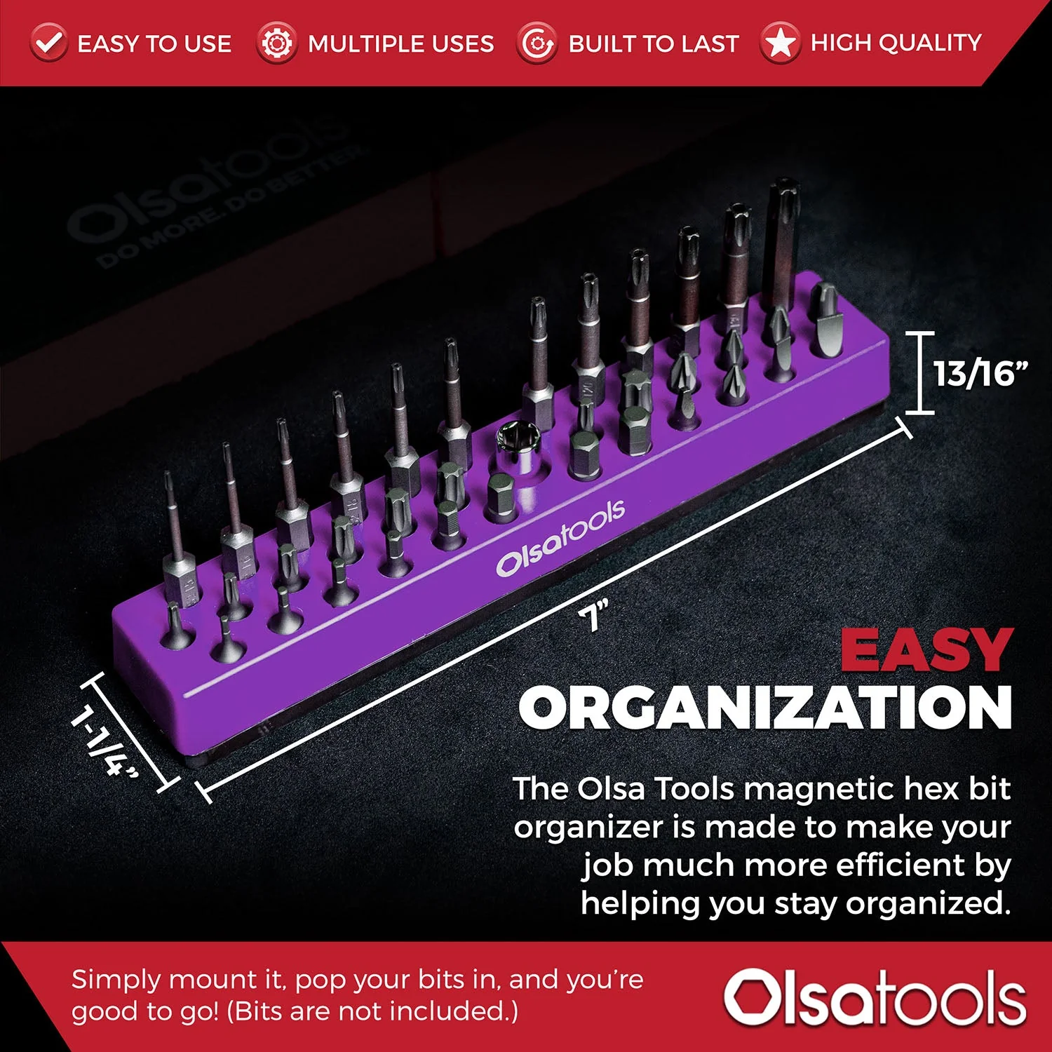 Magnetic Hex 1/4" Bit Organizer - Image 60